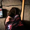 A guy in slippers